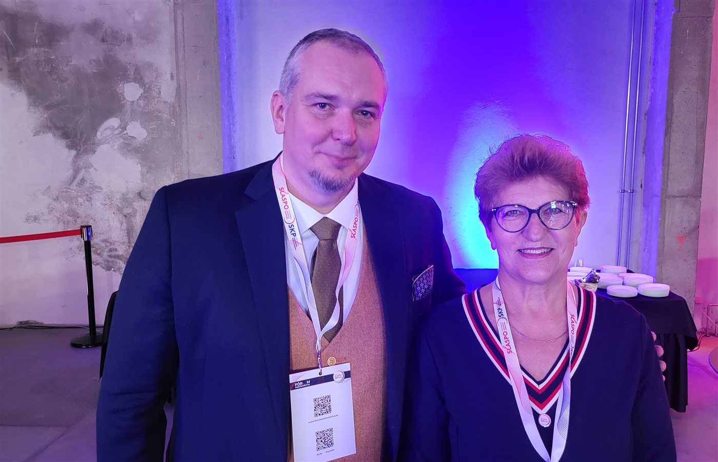 Tomáš Kromka a Jozefína Žáková na konferencii SLASPO fórum 2022