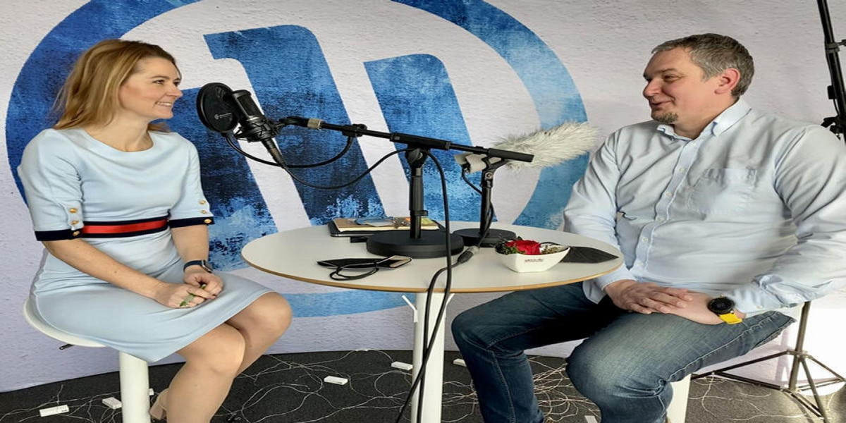 Nahrávanie podcastu v Allianz