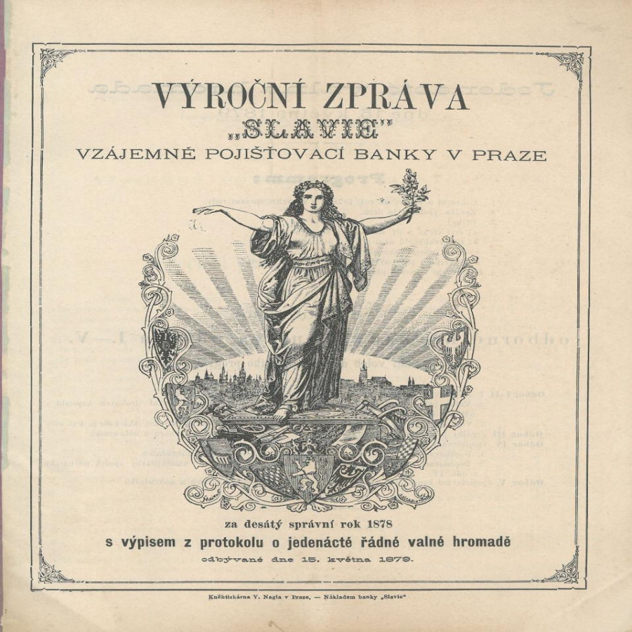 Výročná správa Slávie 1878 